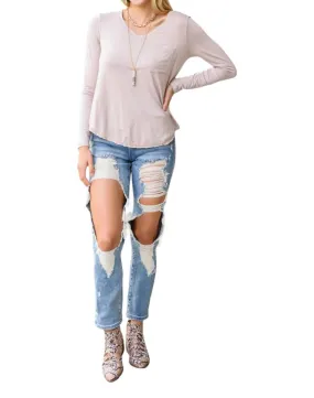 143 Story - Time Spent on Me Long Sleeve Top