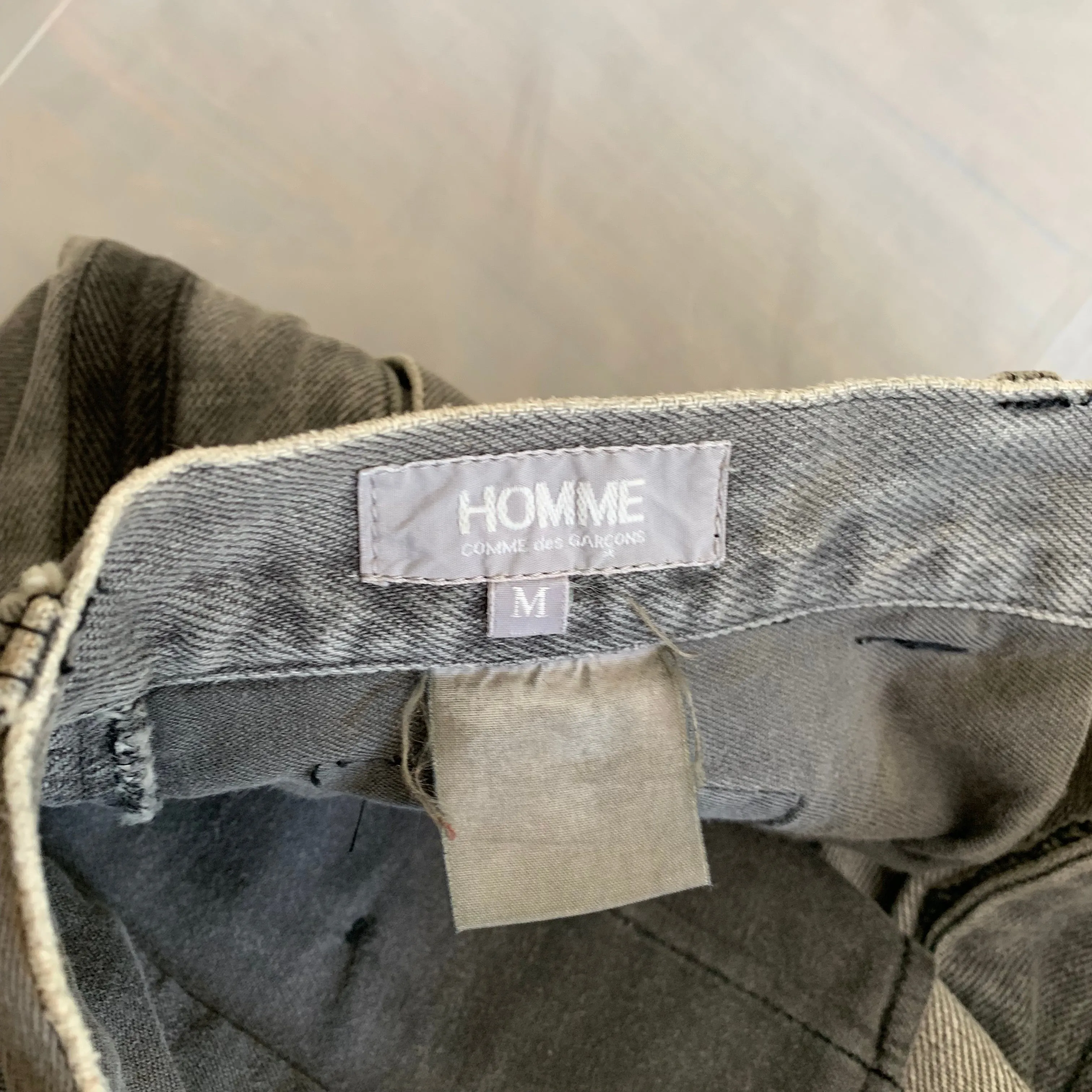 1980s CDGH Bleach Stained Denim Shorts - Size M