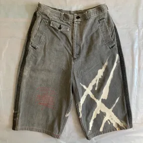 1980s CDGH Bleach Stained Denim Shorts - Size M