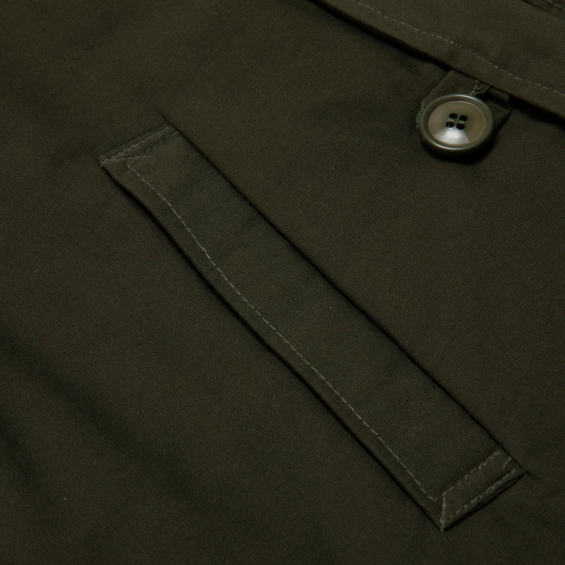 70s Twill Weave Padded Field Jacket