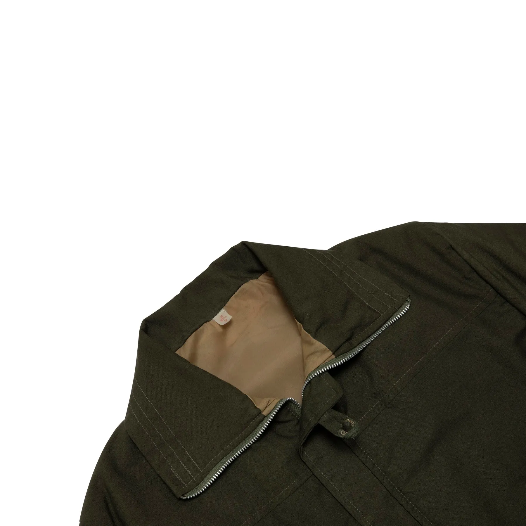 70s Twill Weave Padded Field Jacket