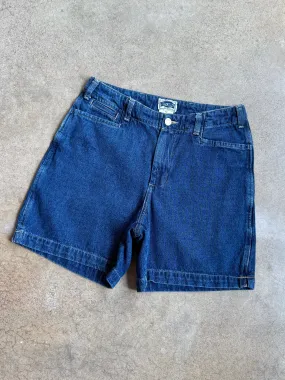 90s Vintage Dark Wash Denim Shorts (W28”)