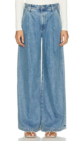 AGOLDE Ellis Trouser Wide Leg in Blue