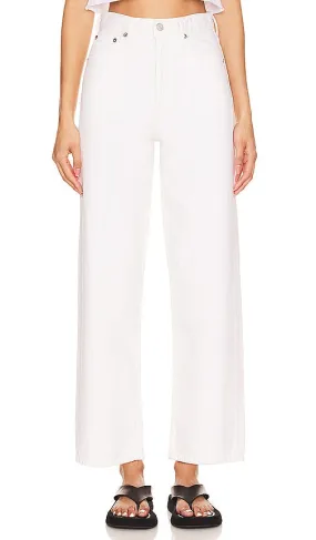 AGOLDE Ren High Rise Wide Leg in White