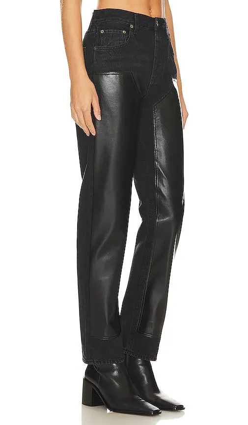 AGOLDE Ryder High Rise Straight in Black