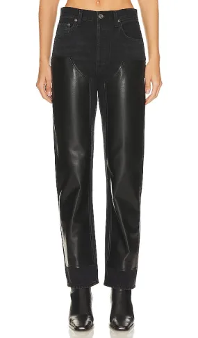 AGOLDE Ryder High Rise Straight in Black