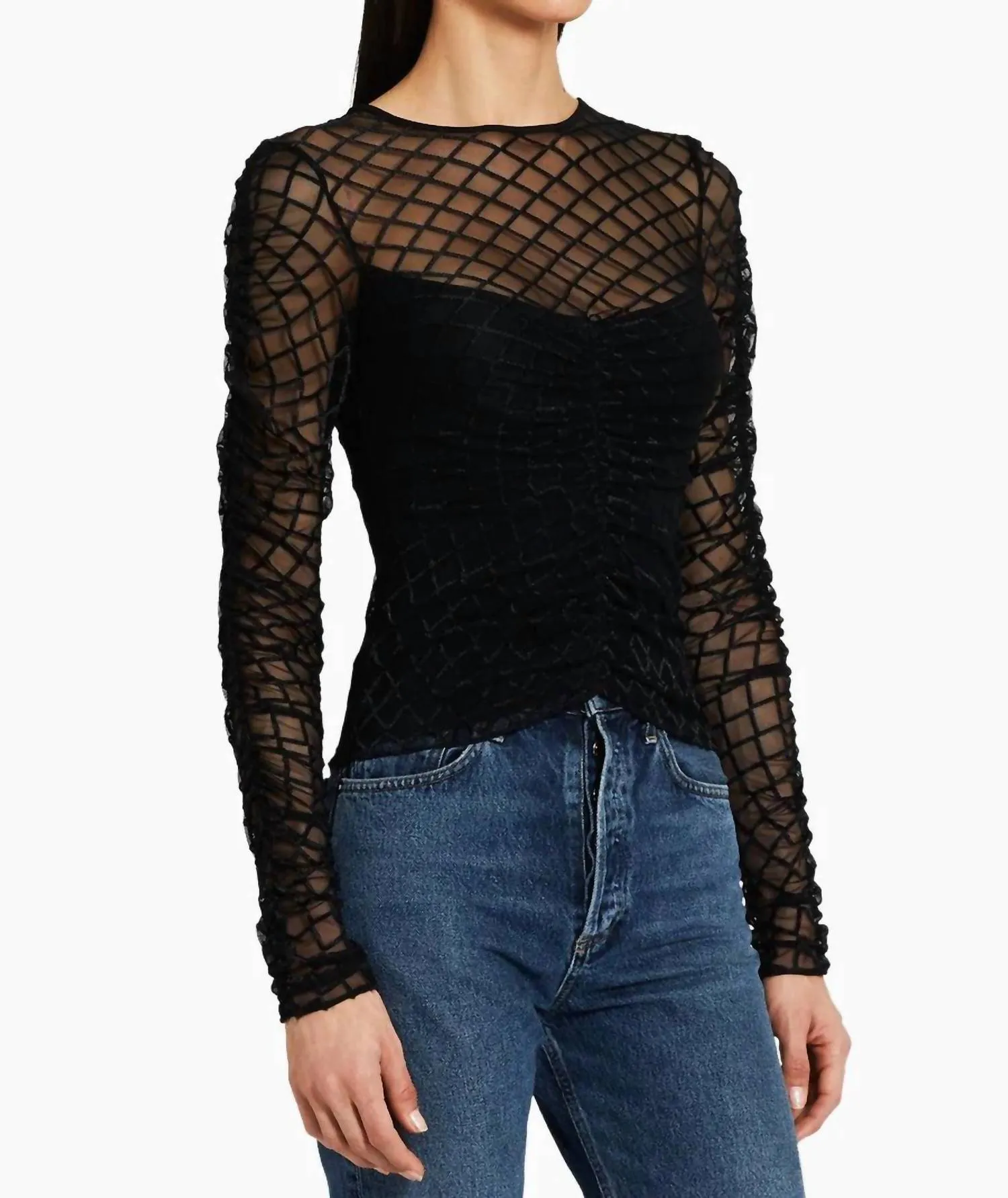 Amanda Uprichard - Safira Top Mesh