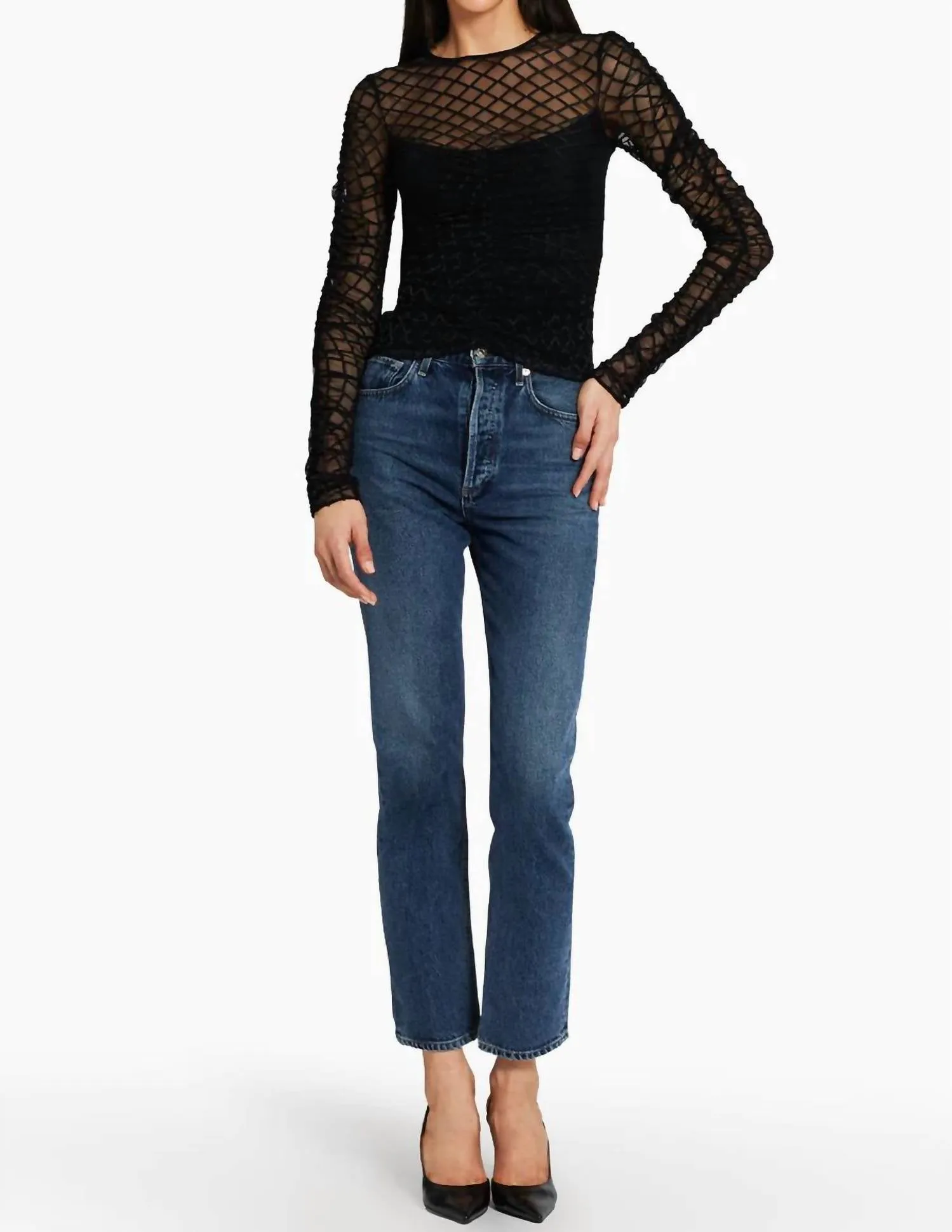 Amanda Uprichard - Safira Top Mesh