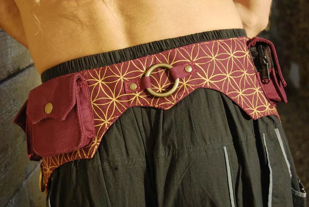 Batman Belt - Flower of Life Print