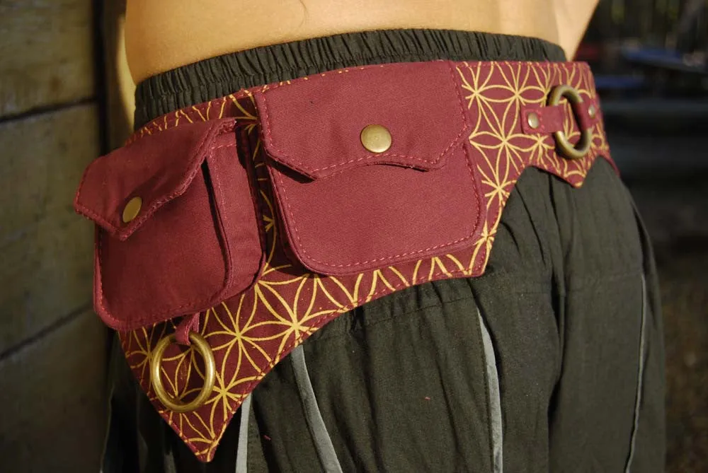 Batman Belt - Flower of Life Print