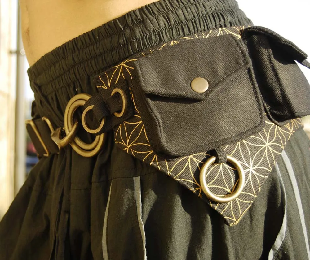 Batman Belt - Flower of Life Print