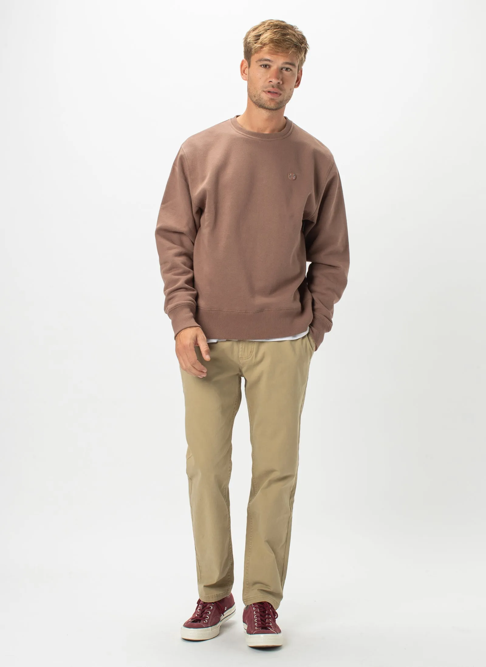 B.Cools Badge Sweatshirt Clay