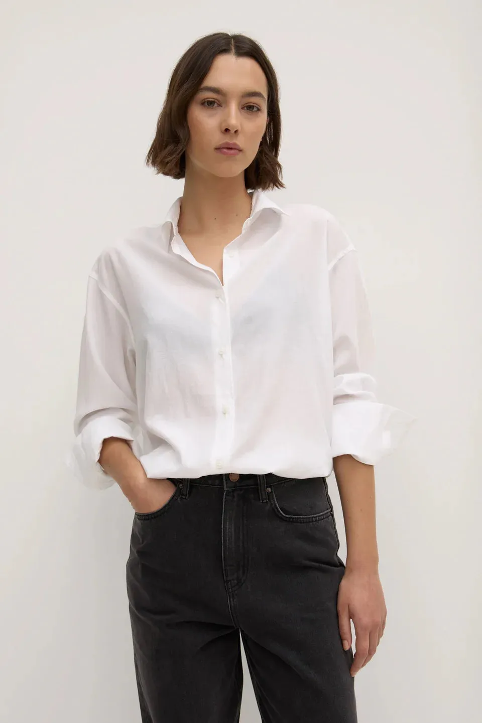 CASCADE LONG SLEEVE SHIRT | WHITE