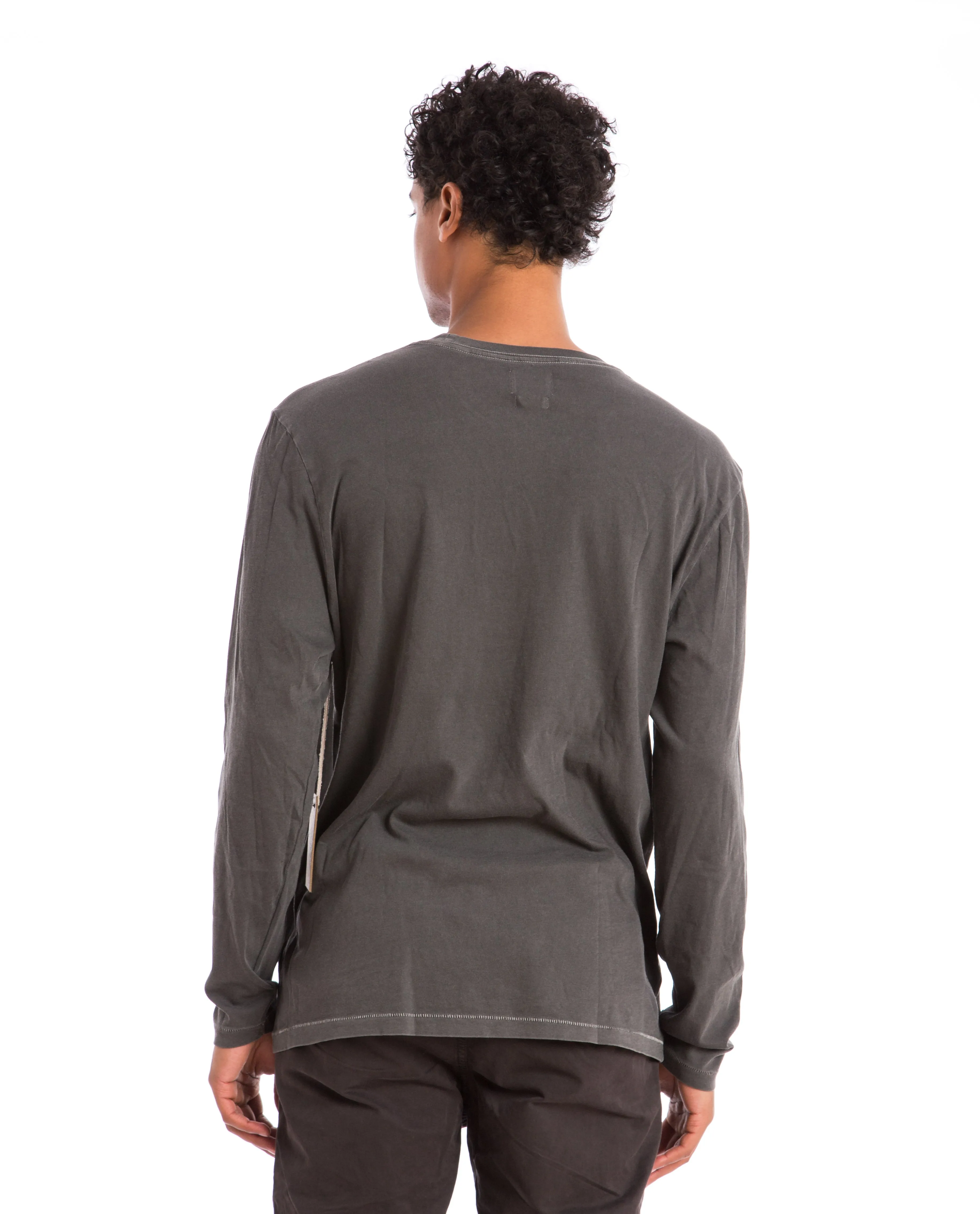 Crewneck Long Sleeve Tee Charcoal