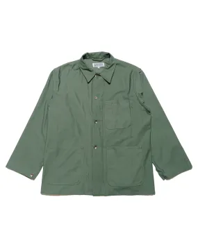 Engineered Garments Workaday Utility Jacket Olive Cotton Reverse Sateen