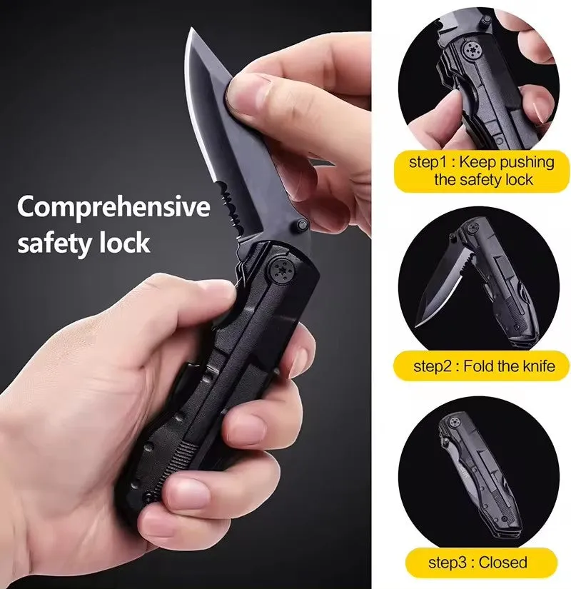 Folding Knife, Multi Tool with Screw attachments