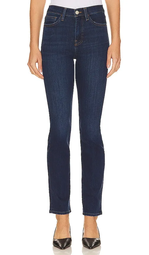 FRAME Le High Straight in Blue