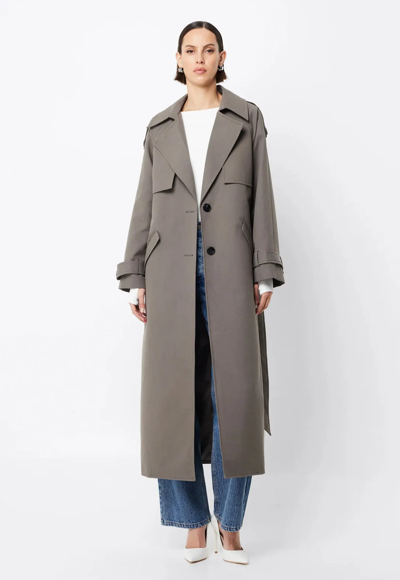 Franklin Trench Coat - Charcoal