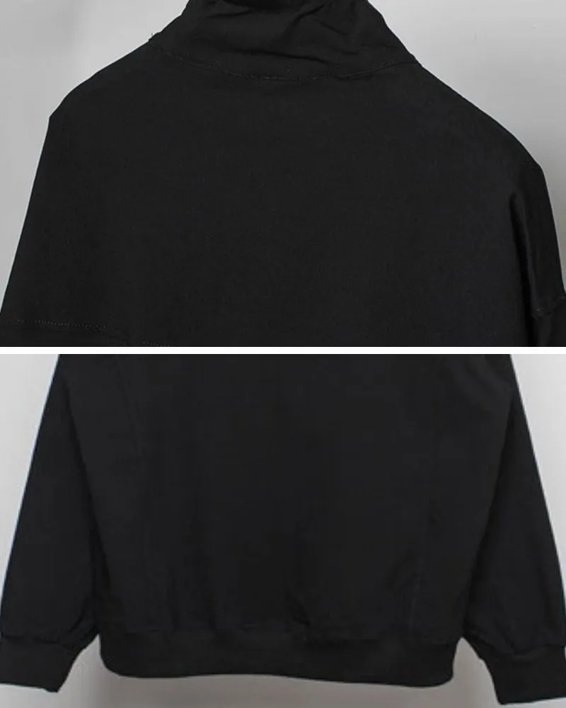 Functional Zip Stand Collar Jacket