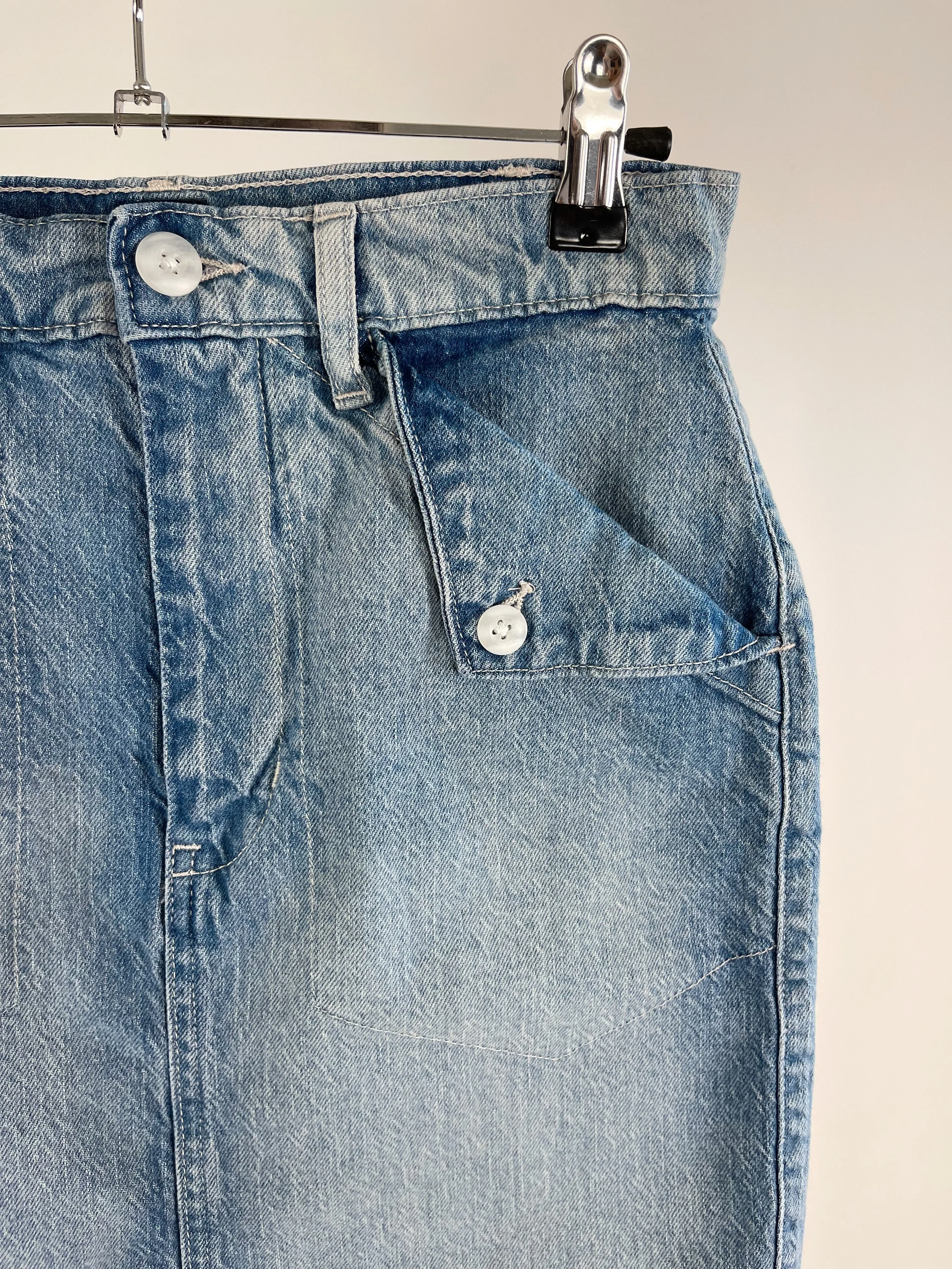 Gap High Waisted Denim Mini Skirt (W26")