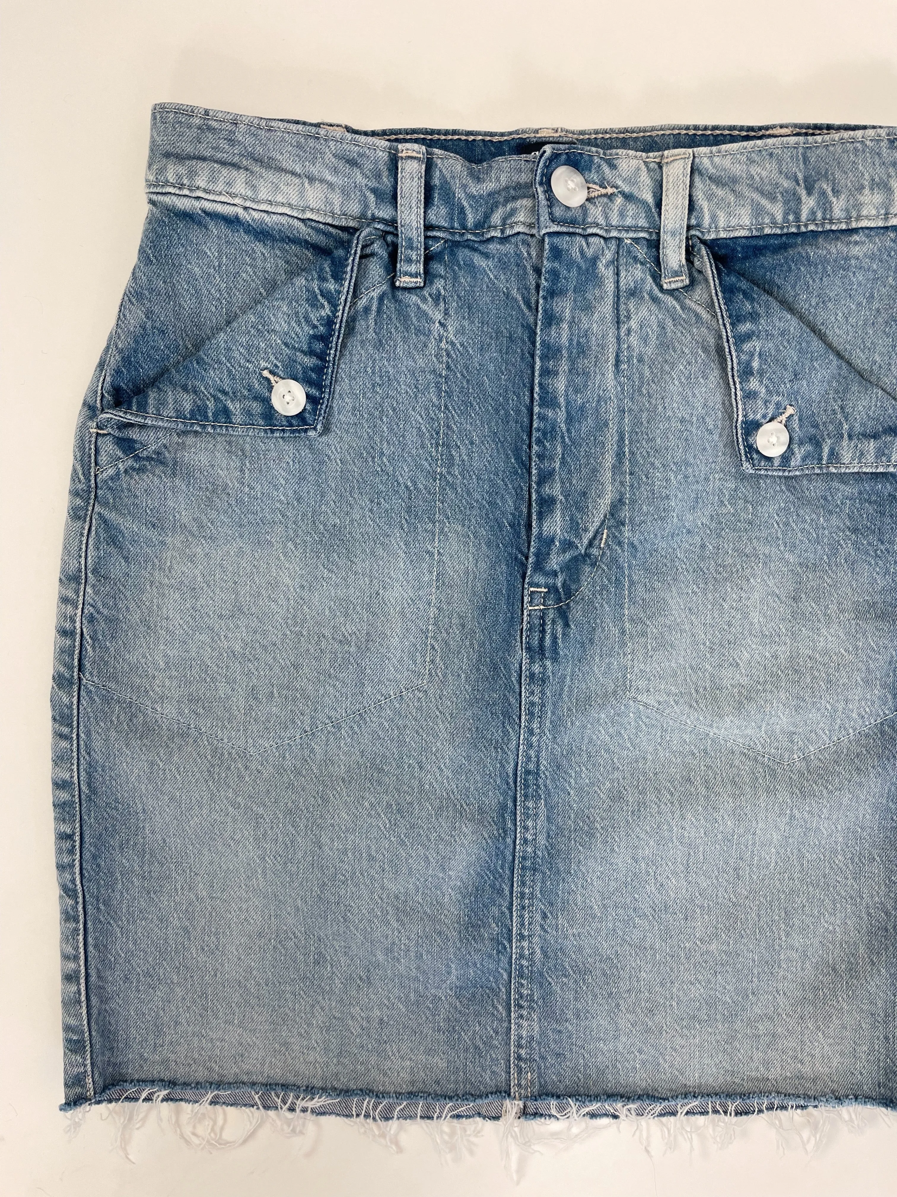 Gap High Waisted Denim Mini Skirt (W26")