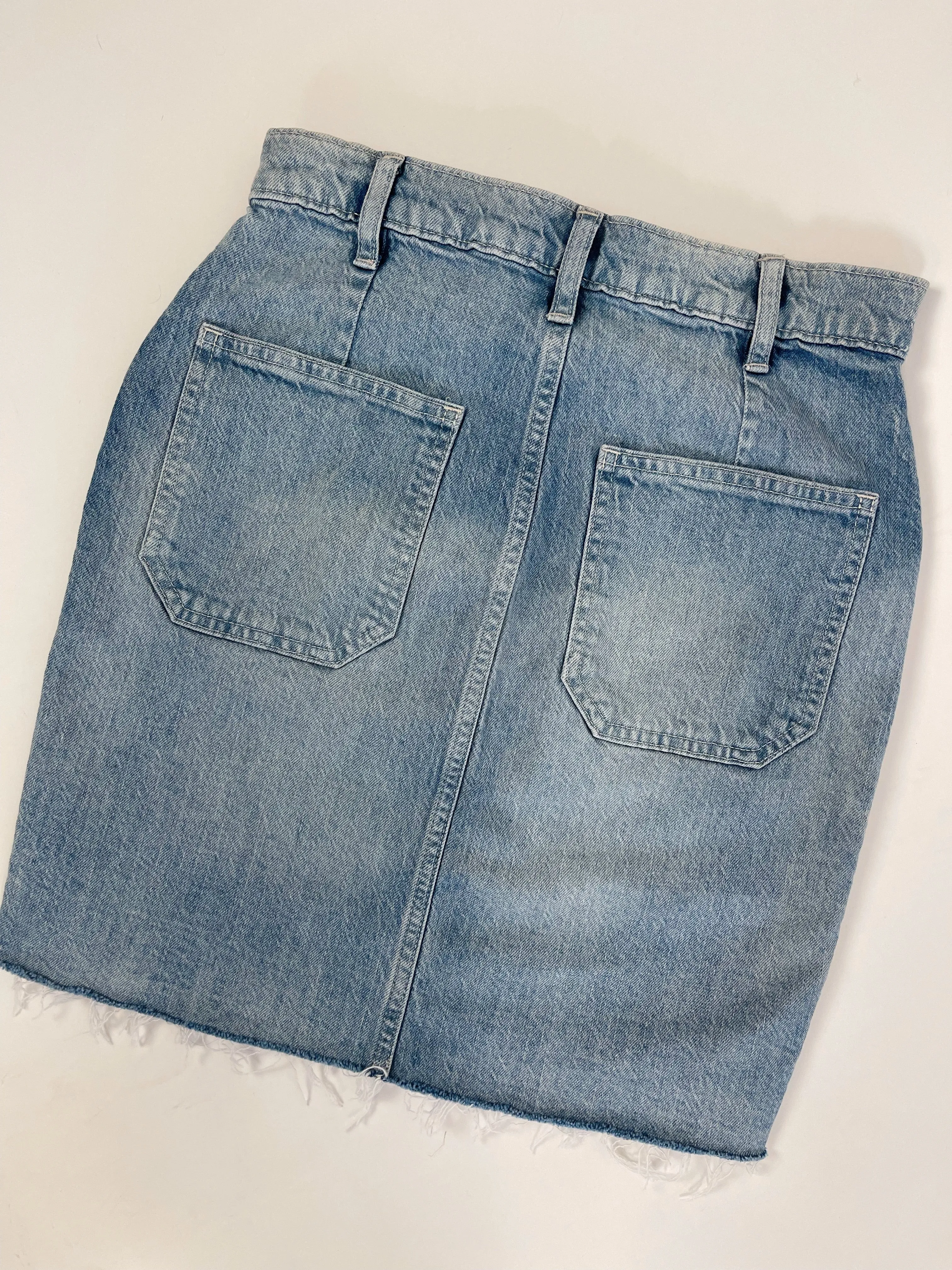 Gap High Waisted Denim Mini Skirt (W26")