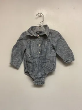 Gap Size 6M Denim Pindot Cotton Infant Girls Onesies & Tees