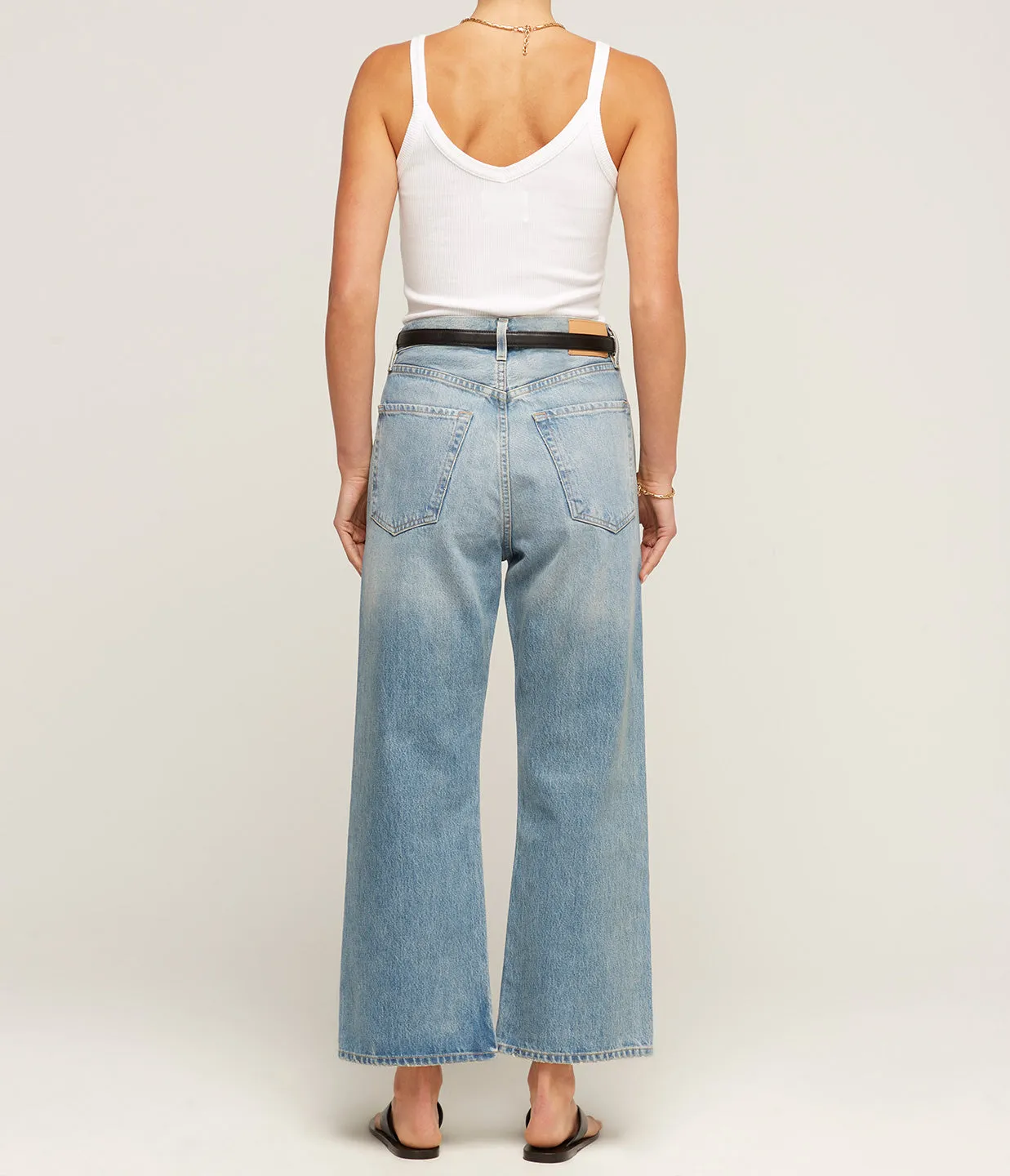 Gaucho Wide Leg Denim in Sodapop