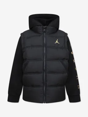 Jordan Boys 2-Fer Jacket in Black