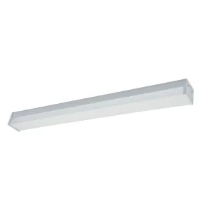 LED Wrap Light prismatic 2ft 4ft 8ft Wattage selectable CCT selectable 120-277V 0-10V dimming ETL and DLC listed emergency back up and sensor control ready