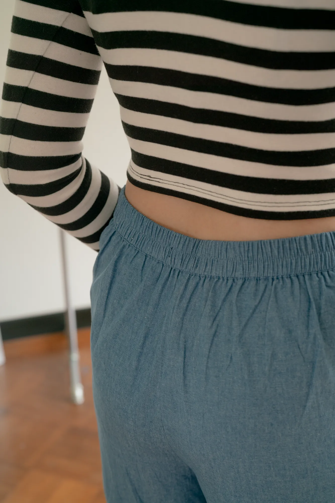 Lou Palazzo in Dark Denim