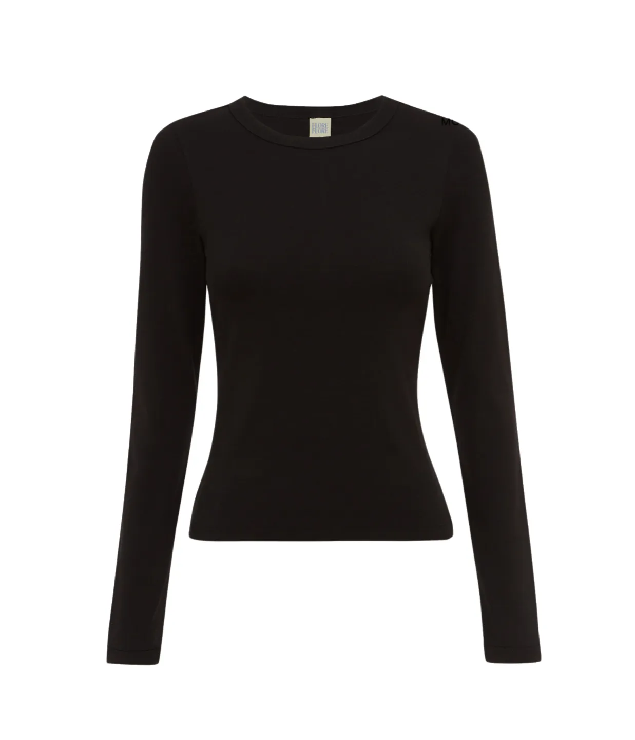 Max Fitted Long Sleeve Tee in Black