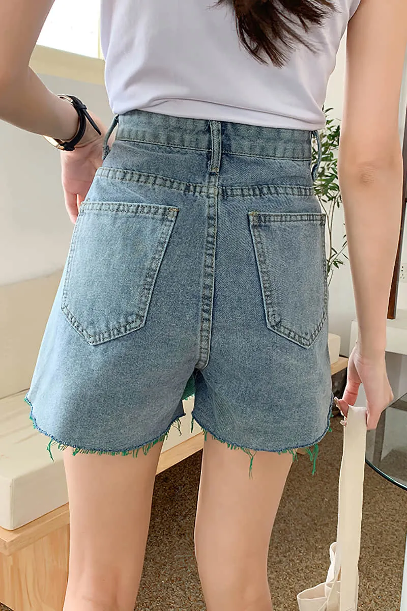 Mini A-Line Denim Skirt