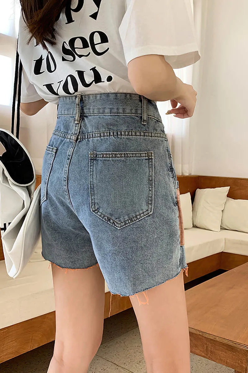 Mini A-Line Denim Skirt