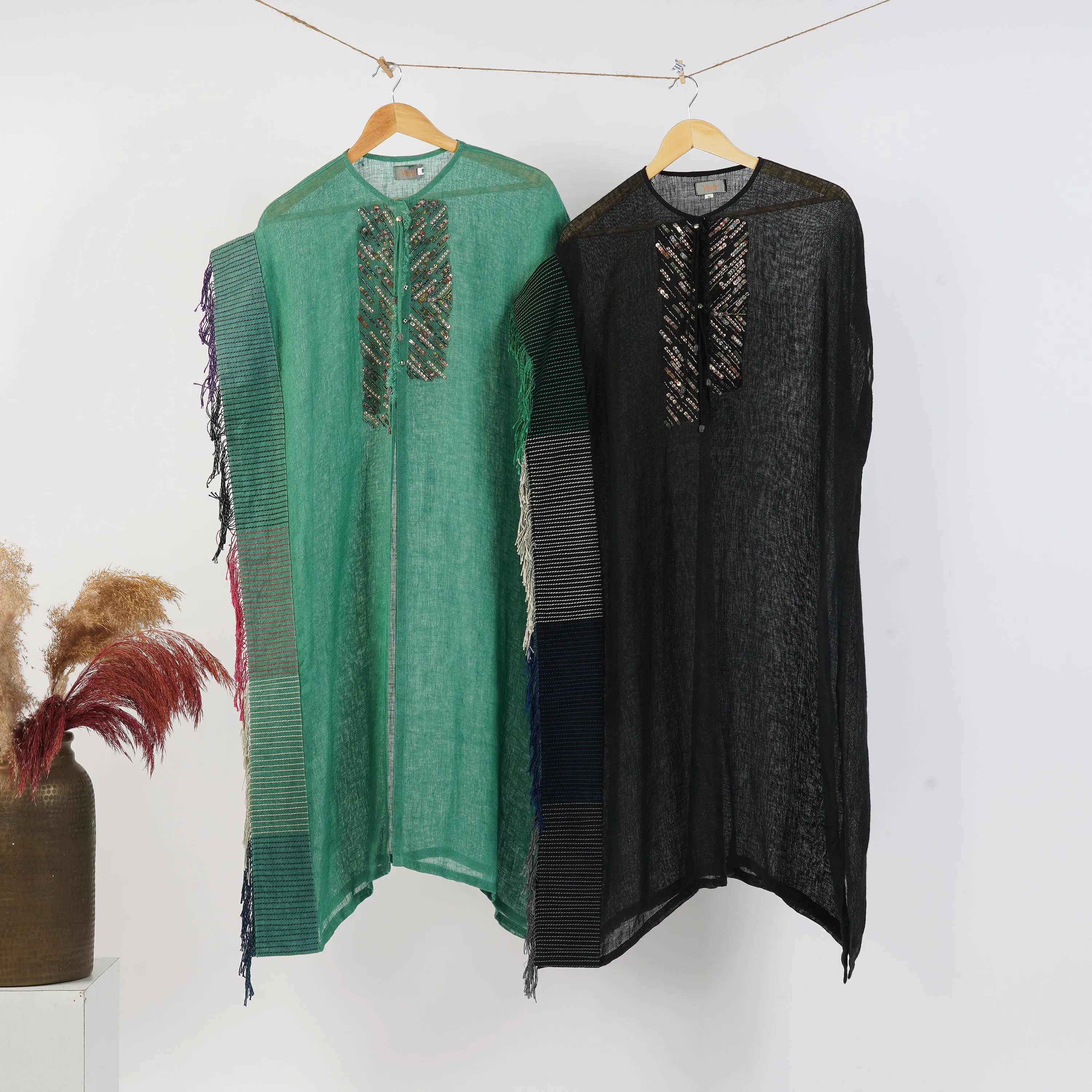 One side border dress ( Set of 2 )