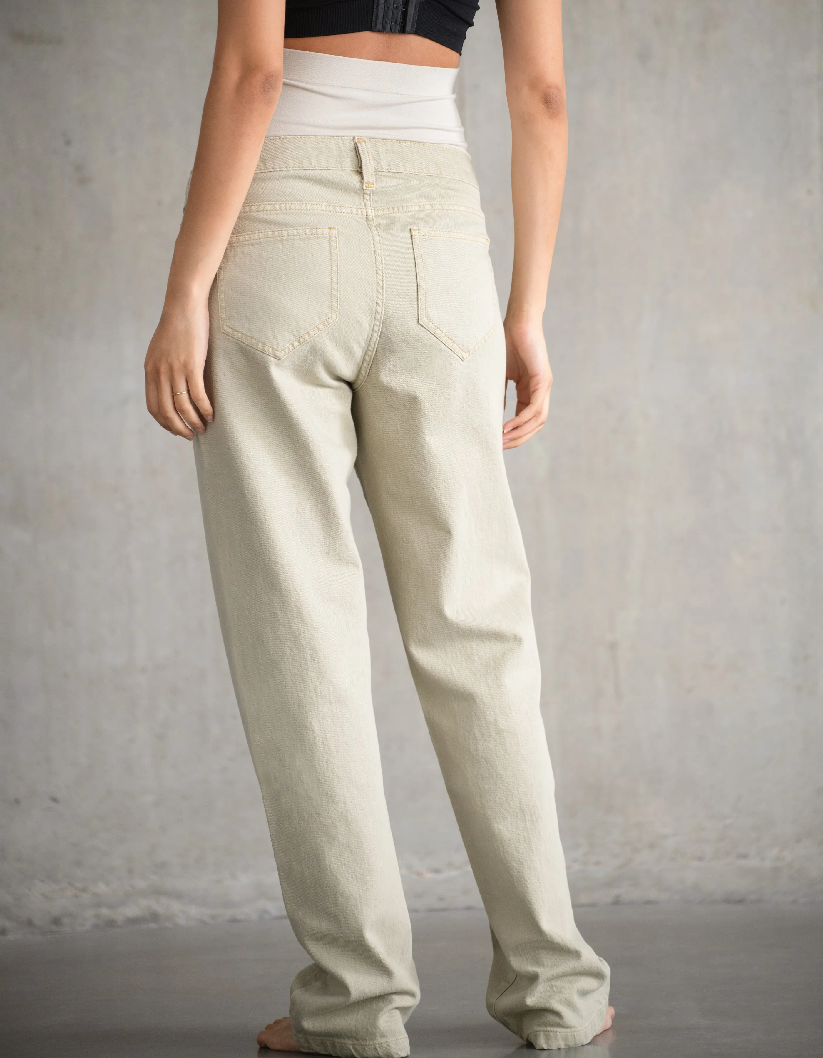 Over Bump Straight-Leg ‘90s Utility Maternity Jeans