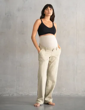 Over Bump Straight-Leg ‘90s Utility Maternity Jeans