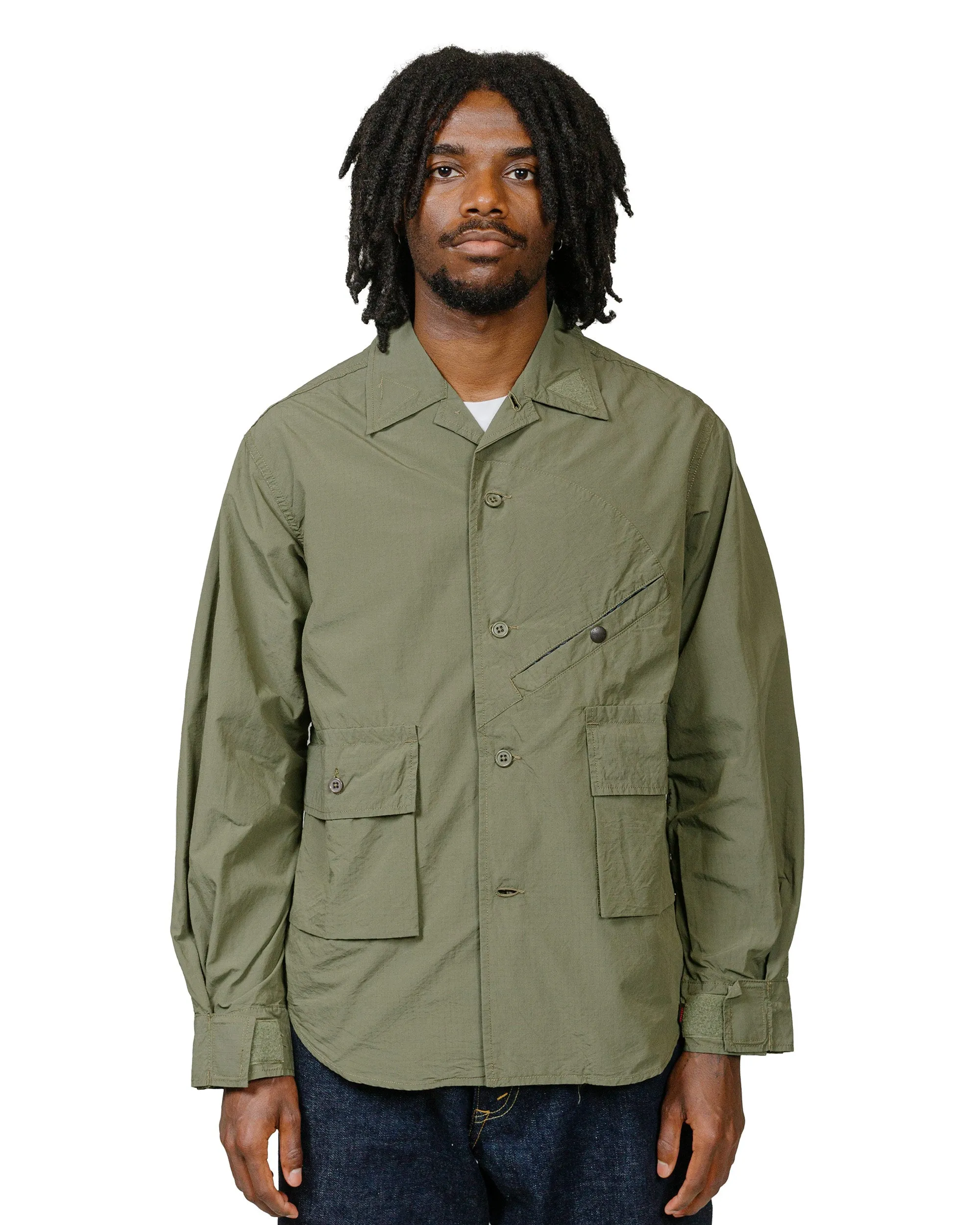 The Corona Utility CSJ001 Hunter Hiker Jac Shirt Cordura Ripstop Leaf Green